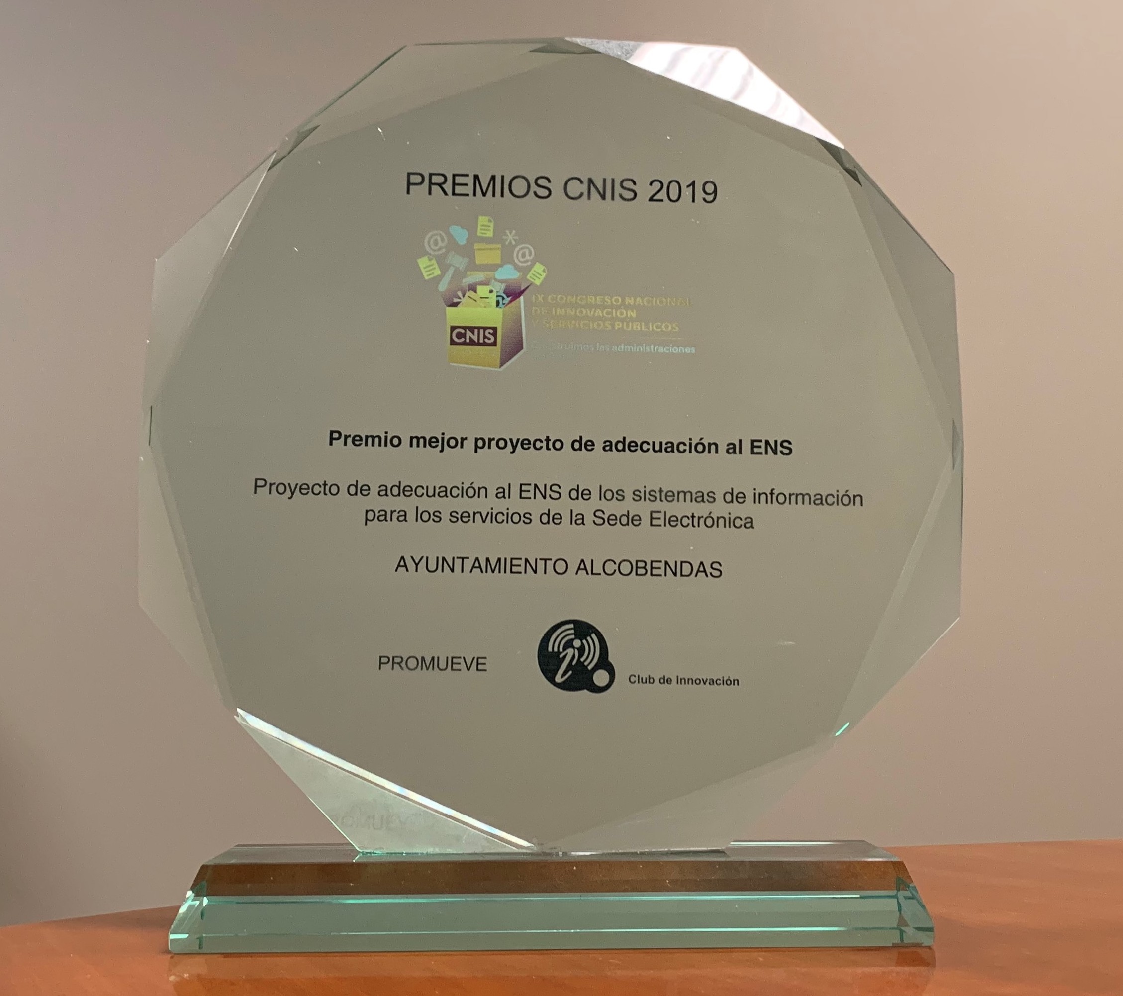 Alcobendas gana el Premio CNIS por la adecuación de sus ficheros al Esquema Nacional de Seguridad Alcobendas gana el Premio CNIS por la adecuación de sus ficheros al Esquema Nacional de Seguridad