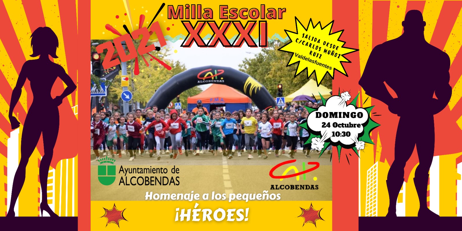 Cartel milla escolar 2021