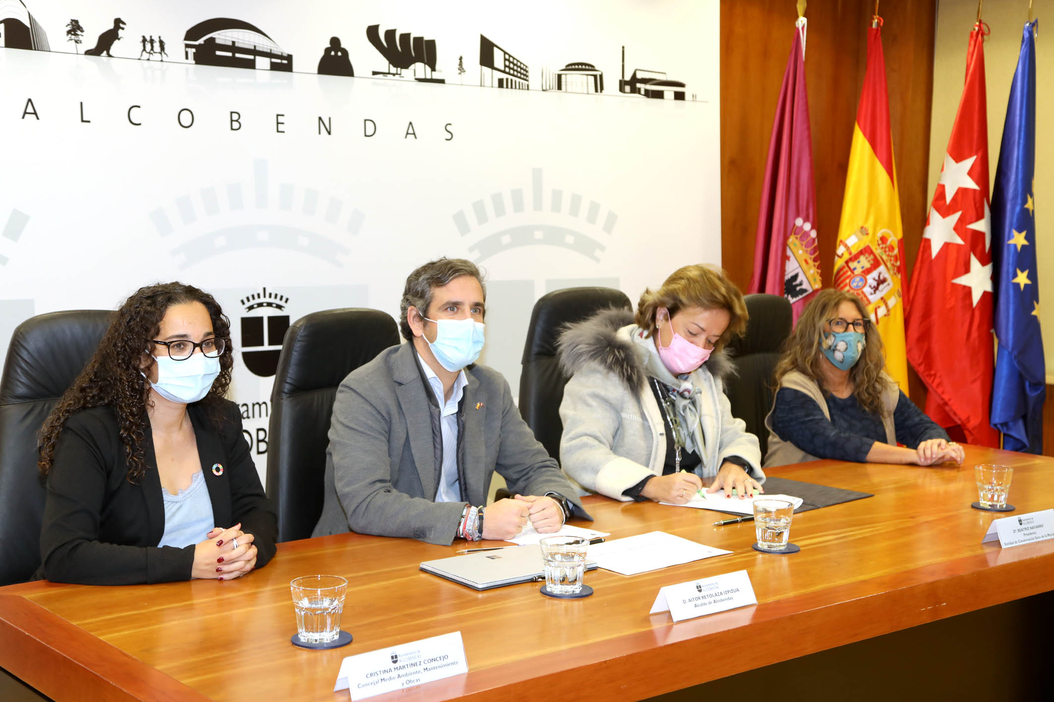 Firma del convenio con la Entidad de Conservación del Soto de la Moraleja