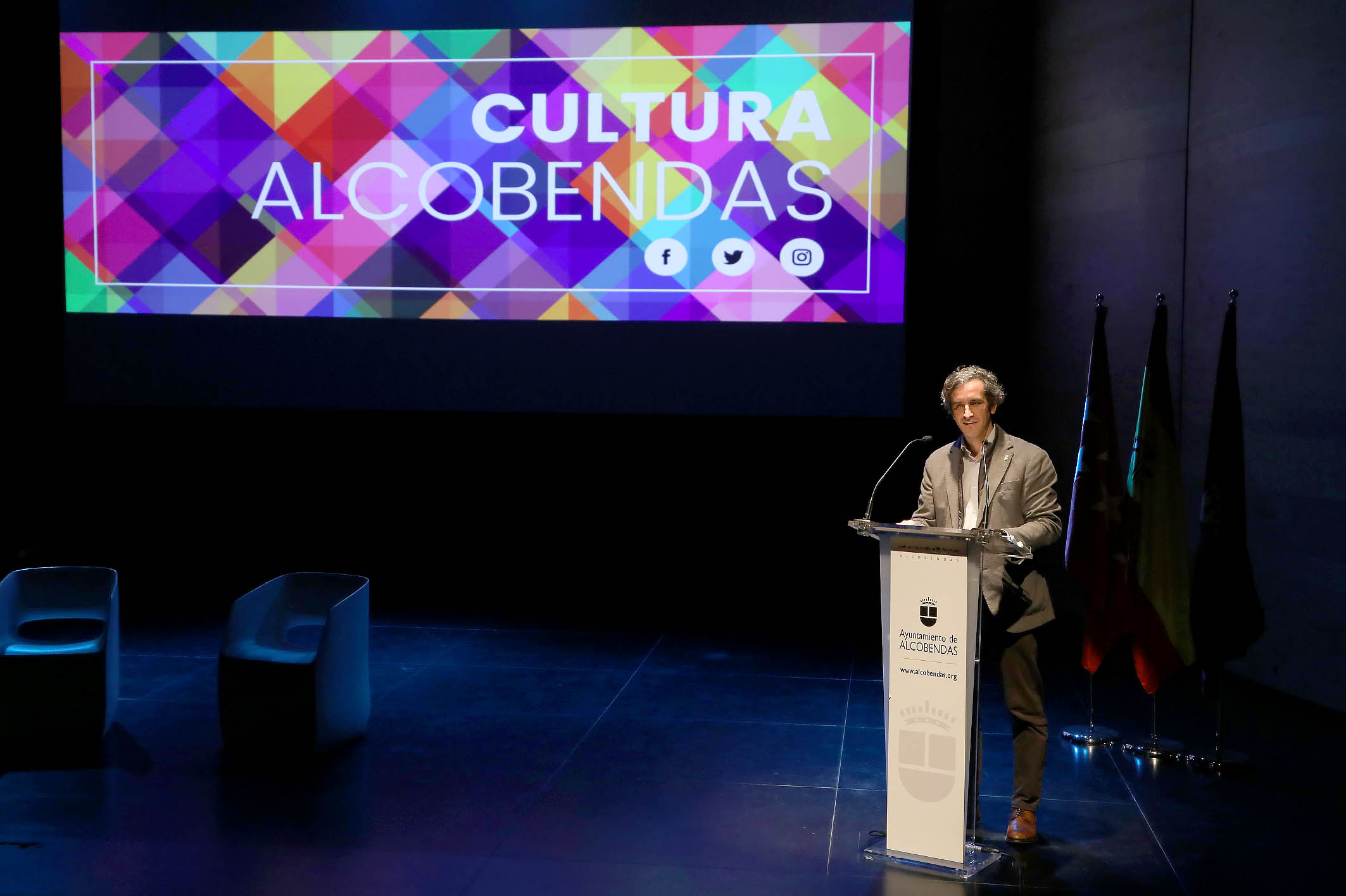 El alcalde en la presentación la nueva temporada cultural