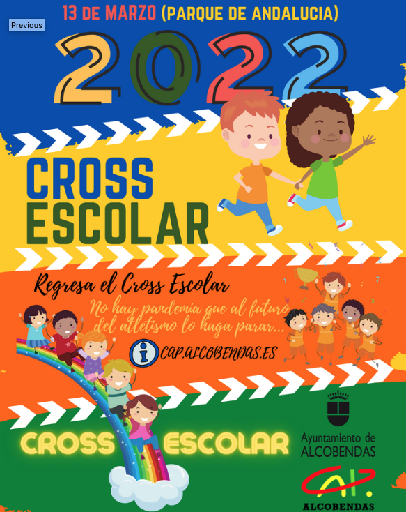 cartel cross escolar