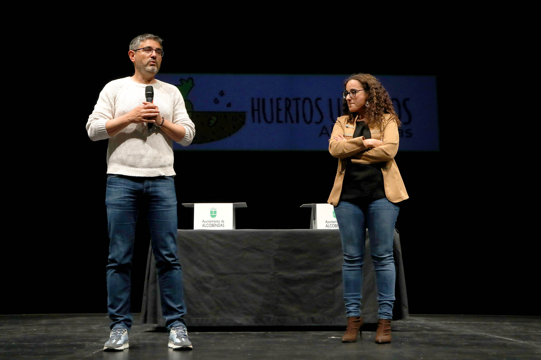 El vicealcalde y la concejal de Medio Ambiente en el sorteo de huertos urbanos