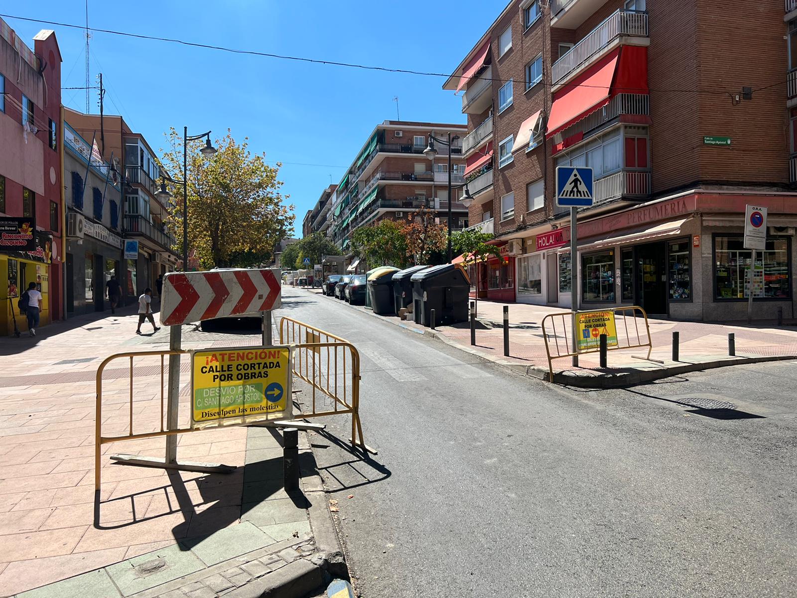 Las obras han obligado al corte de circulación en esta importante arteria del Distrito Centro