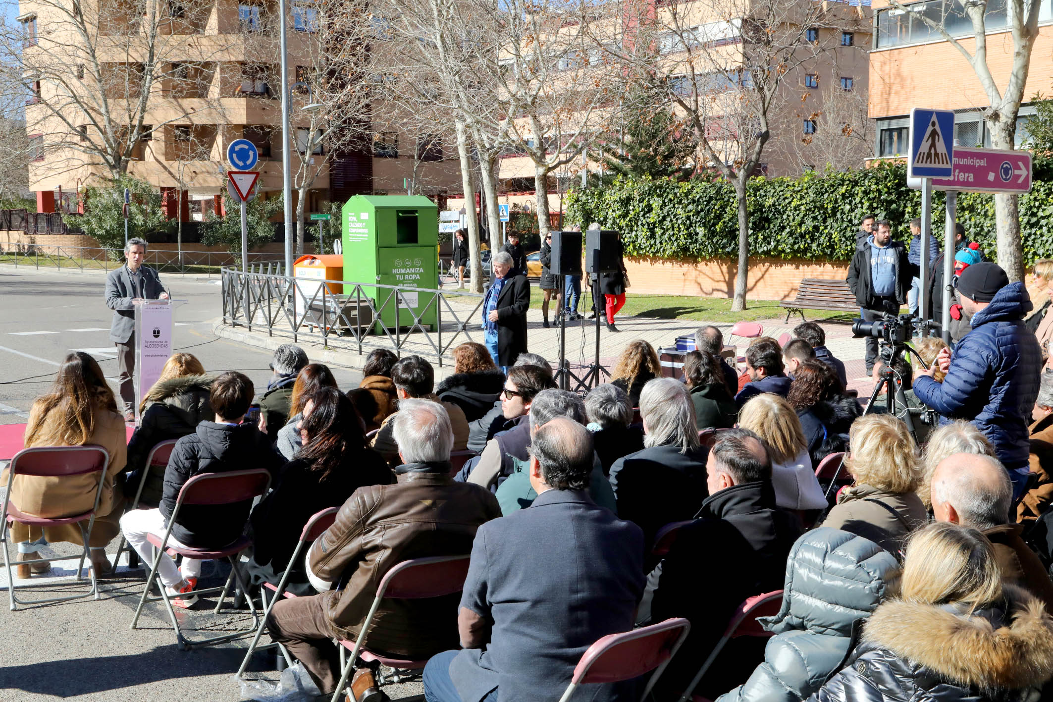 Inauguración de la glorieta Tomás Díaz-Valdés