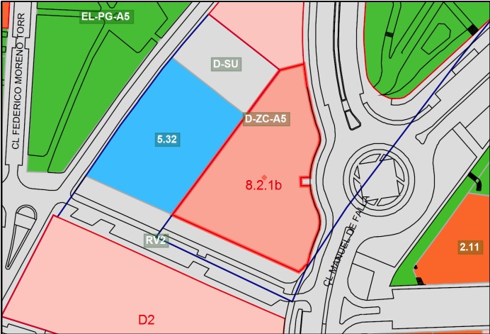 La parcela cedida por el pleno de manera unánime es la D-ZC-A5 del plano