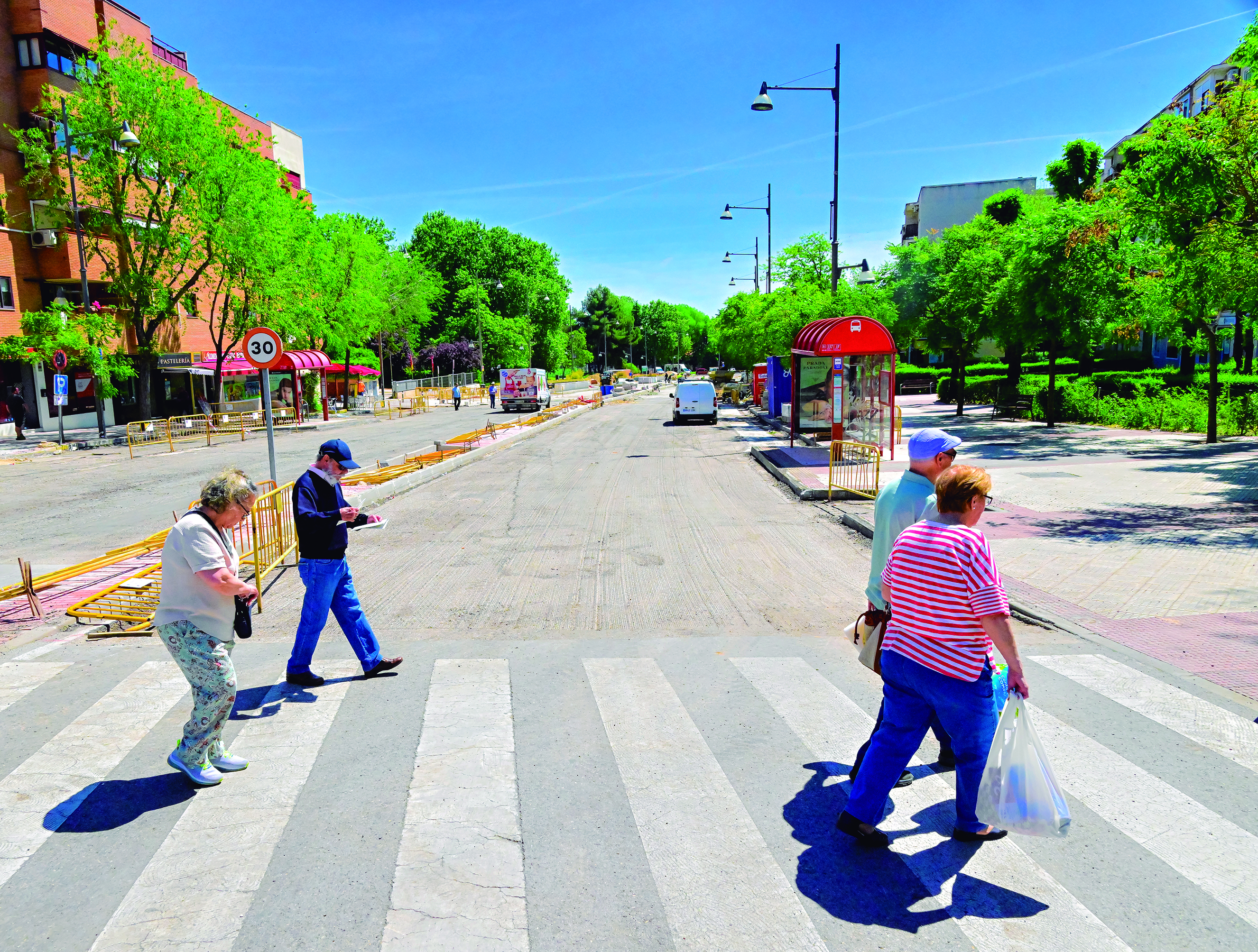 Obras en el Paseo de la Chopera