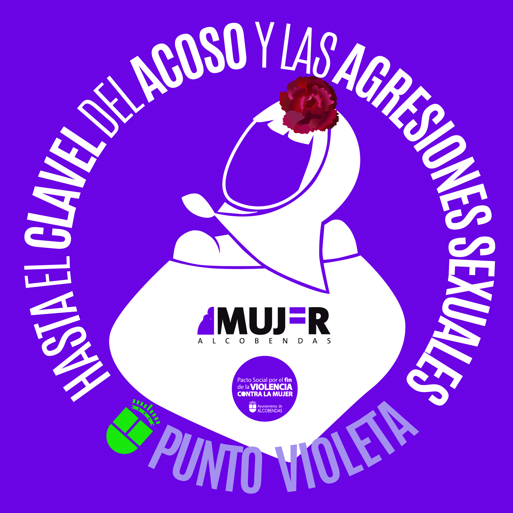Logo Punto Violeta Fiestas San Isidro de Alcobendas