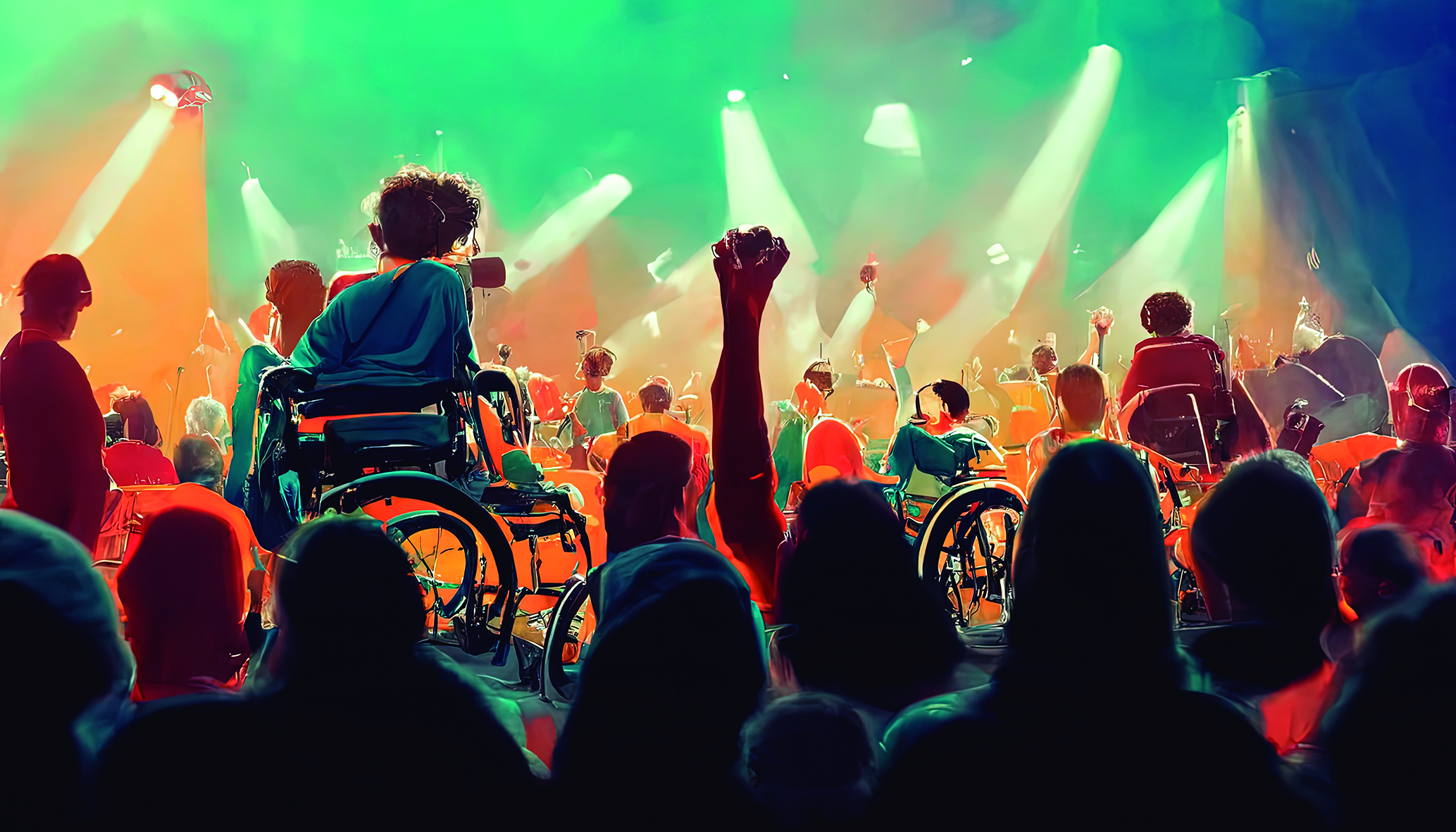 Imagen de concierto en Alcobendas con espacio habilitado para personas con movilidad reducida