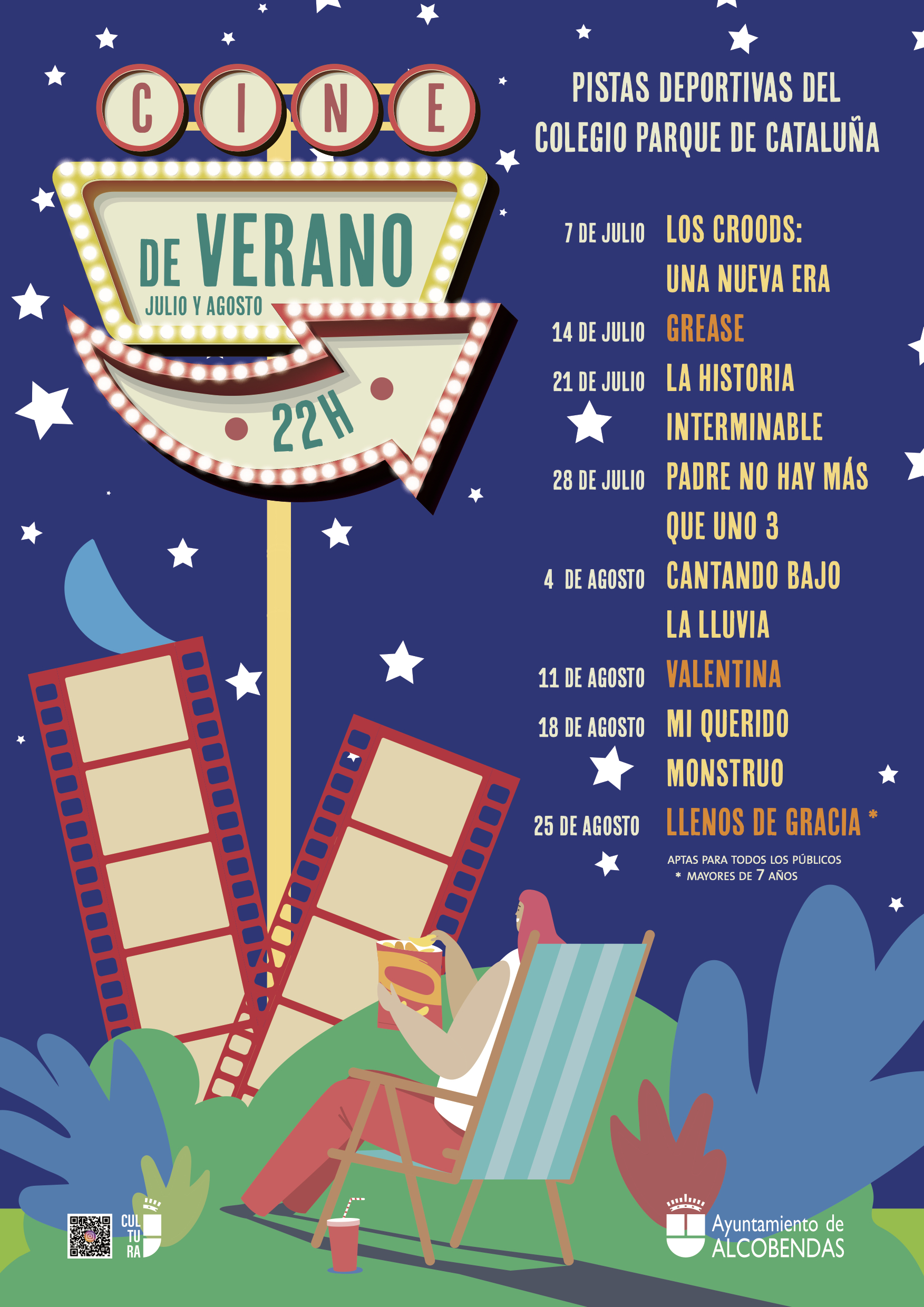 Cartel del CINE DE VERANO 2023