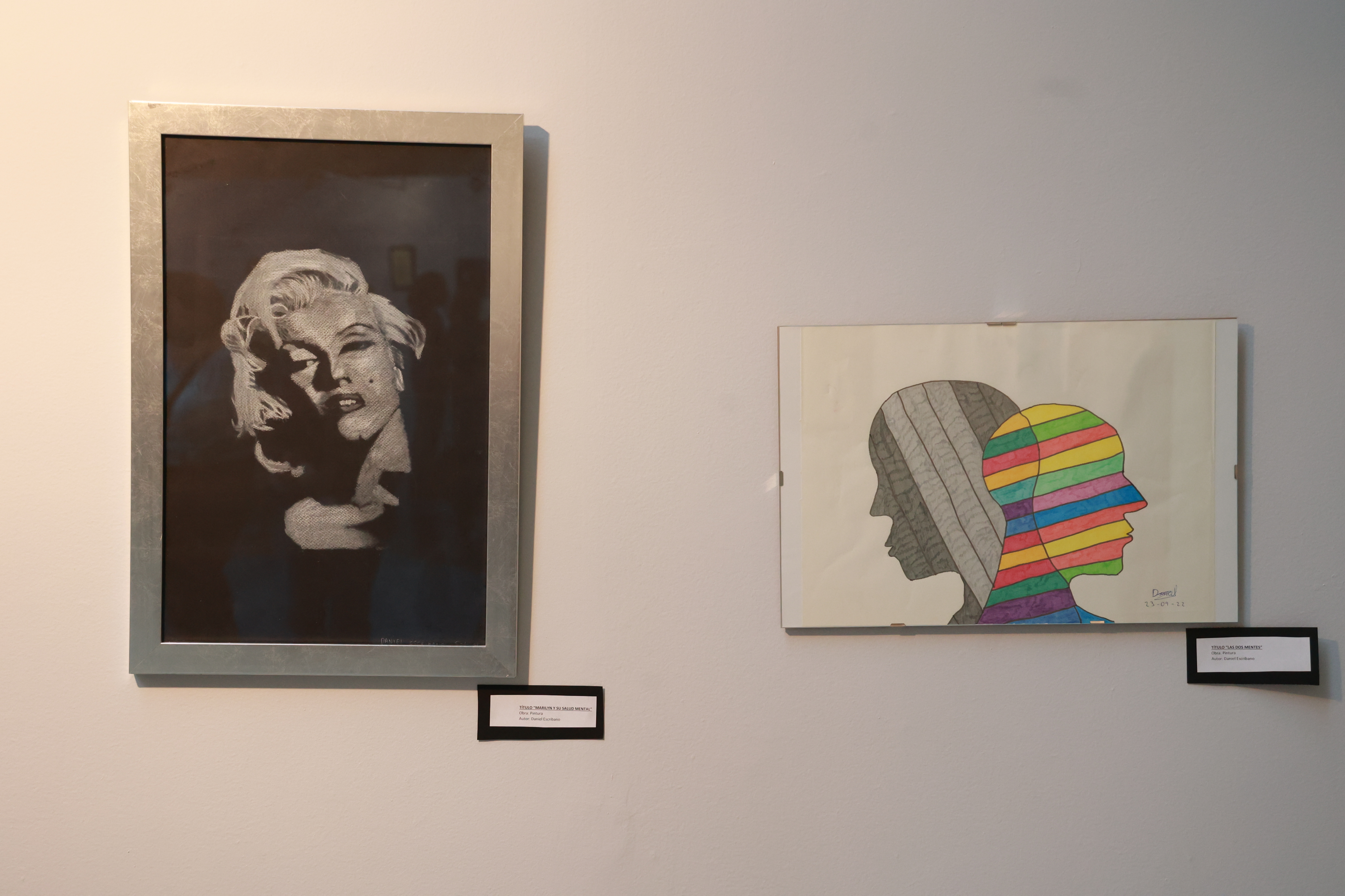 Exposición por el Día de la salud mental detalles obras