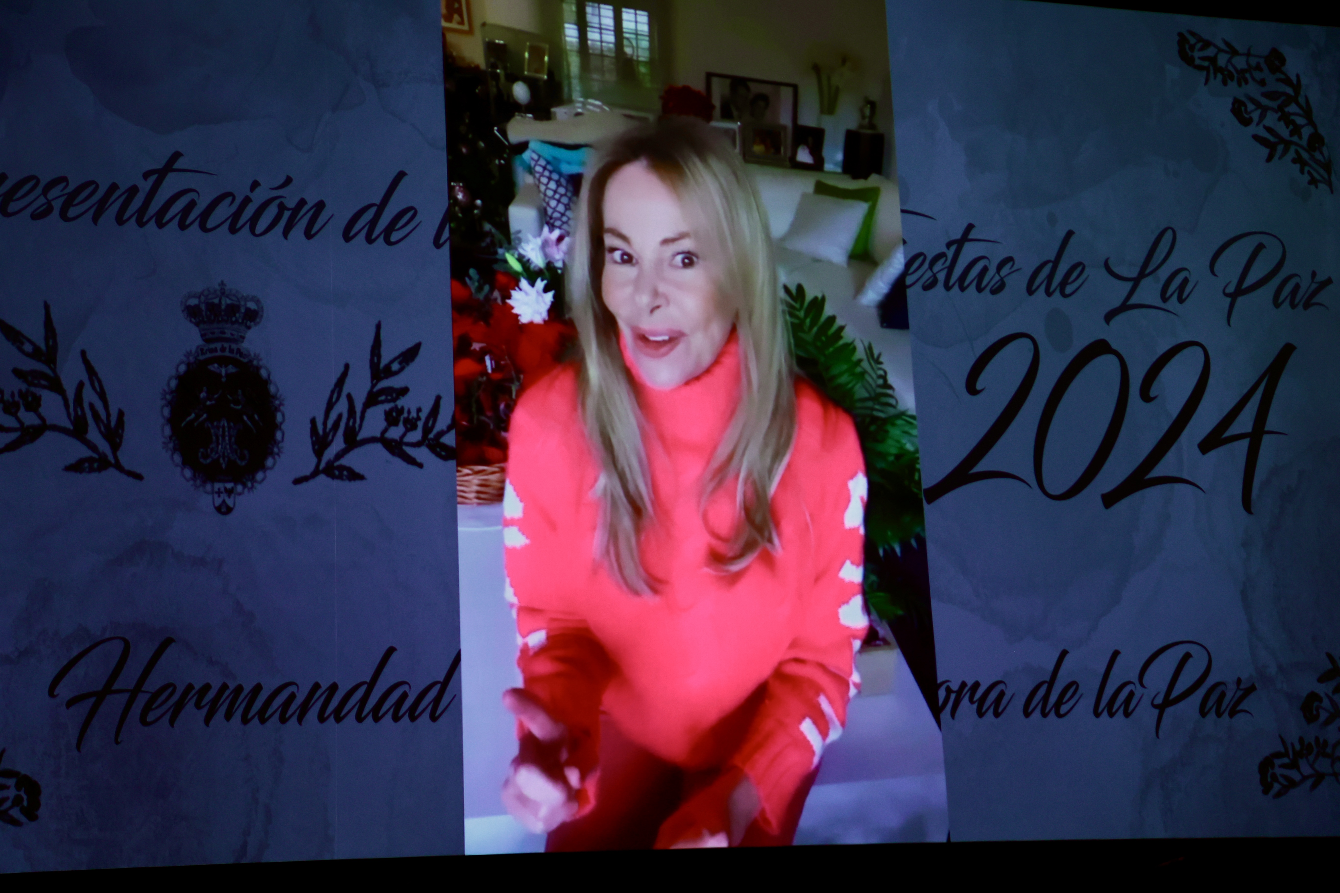 Presentación de las fiestas Virgen de la Paz 2024. Ana Obregón