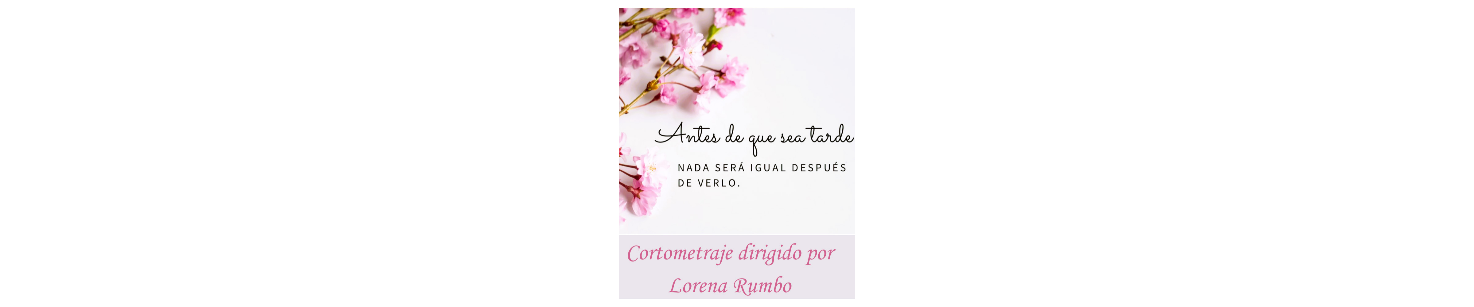 Antes de que sea tarde