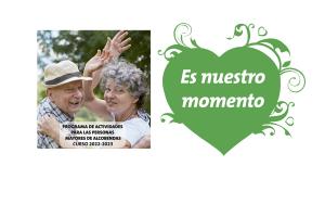 Imagen programa de actividades para mayores 2022-23. Actividades