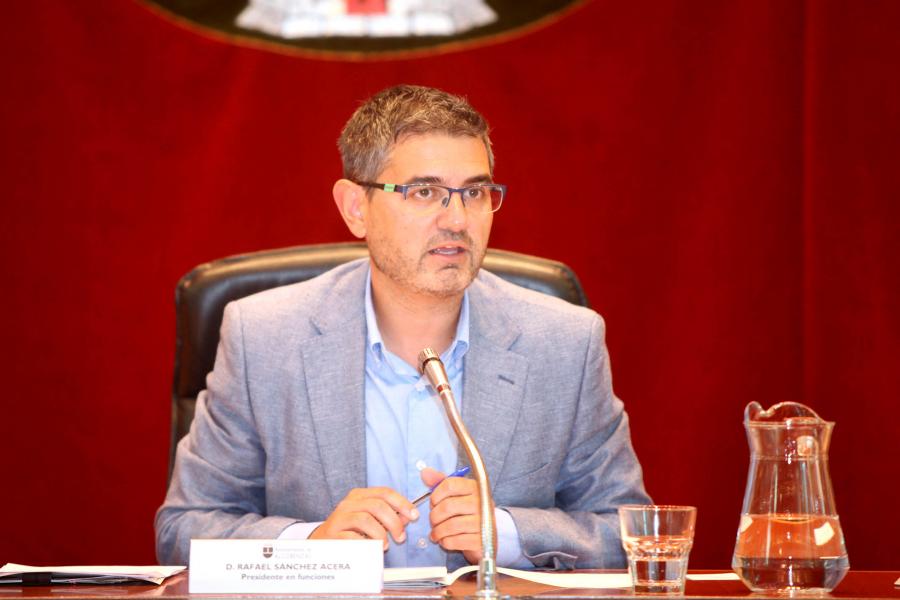 Alcalde durante la asamblea