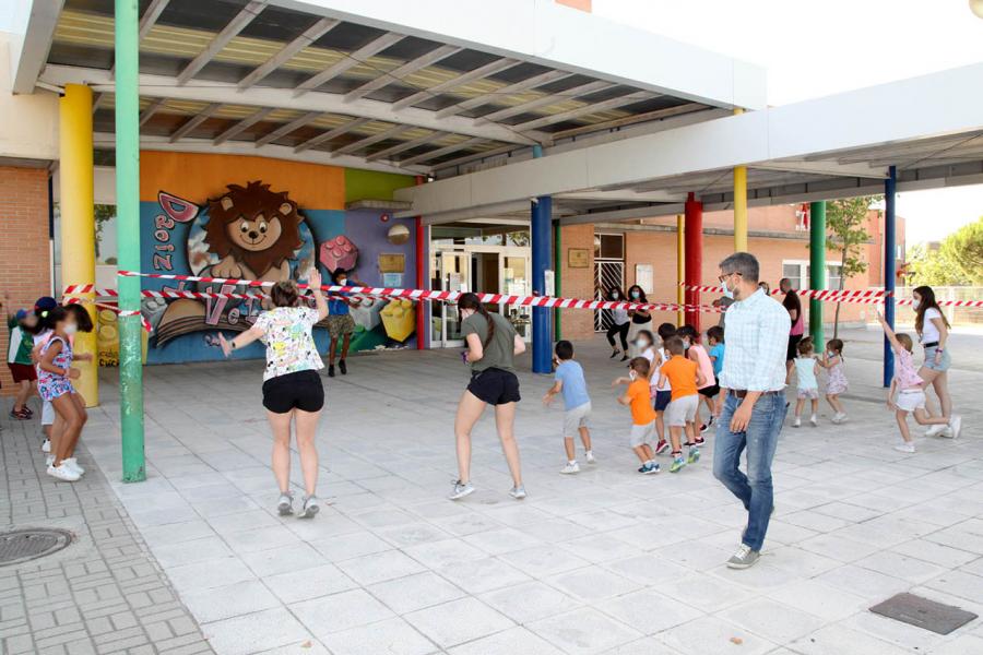 Niños durante el evento