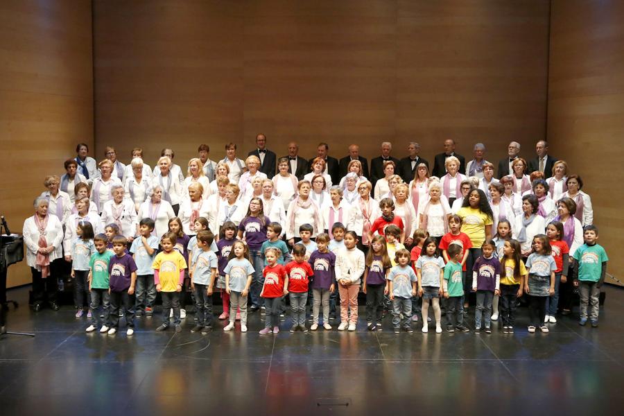 Concierto Intergeneracional 2017 - Toma central del escenario.