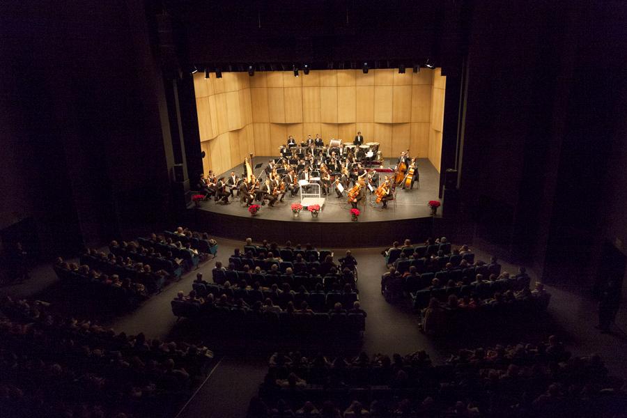 Concierto de Año Nuevo 2017 - Imagen general de la orquesta  y el público asistente.