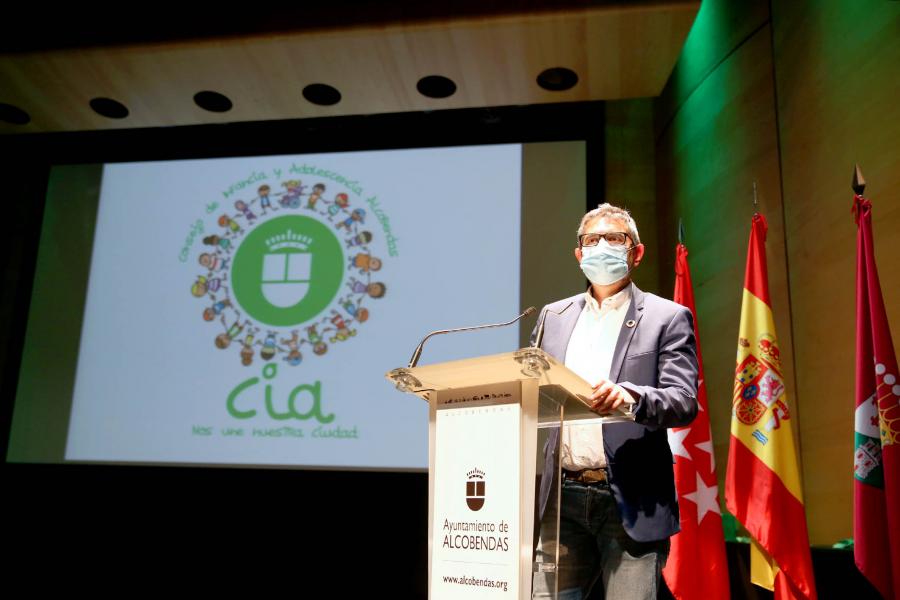 Nuevo Consejo de la Infancia y Adolescencia - Imagen del discurso de Rafael Sánchez Acera, alcalde de Alcobendas.