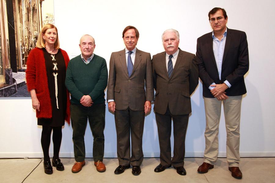 Alcalde Ignacio de Vinuesa, Autoridades y Artistas, durante la Inauguración. 