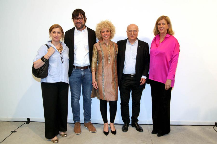  Paula Anta, Belén Poole Quintana y autoridades. Inauguración Exposiciones "Nudos - Topología de la Memoria" y "Solovki" - 2019