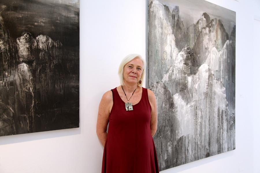 Inauguración Exposición "Frente a Frente" de Miren Aguirre - La autora de la exposición Miren Aguirre.