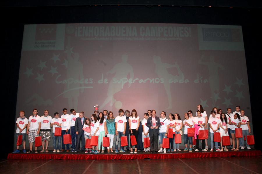 Gala FEMADDI - Imagen de personas en el escenario.