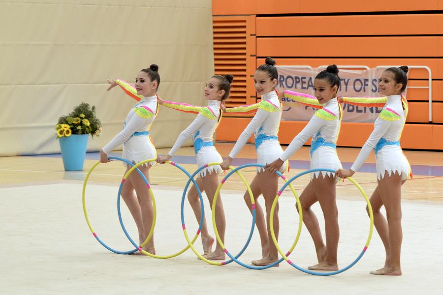 Participantes en disciplina de aros