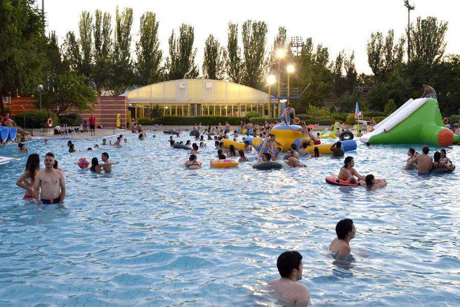 Piscina durante el evento