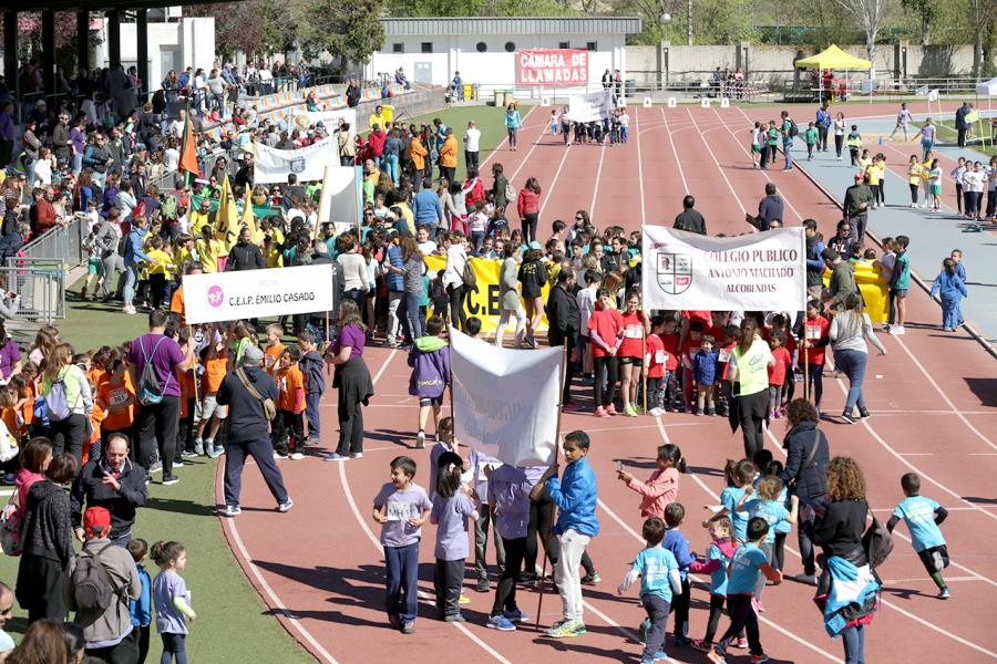 Torneo de Atletismo Intercentros de Alcobendas - Los colegios agrupados.
