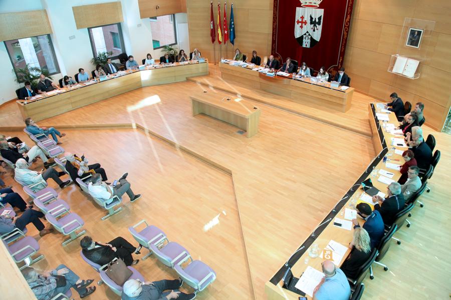 Vista cenital del salón de plenos