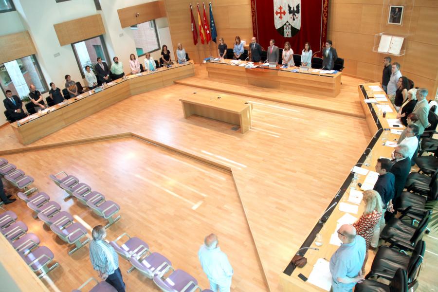 Vista cenital del salón de plenos