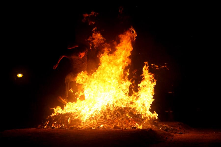 Noche de San Juan 2016 - Imagen de la hoguera de San Juan.