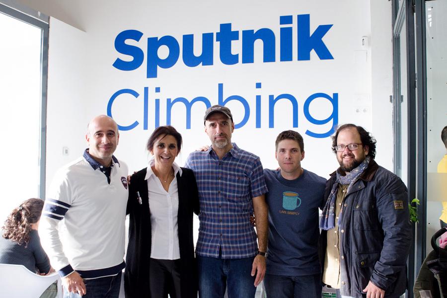 Inauguración SputnikClimbing Center - Las autoridades y los dueños.
