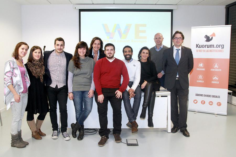 Reunión Cierre de Proyecto We Europe - Personas reunidas.