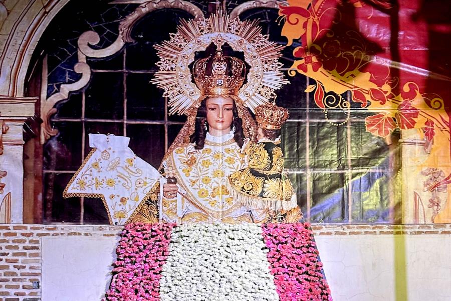 Ofrenda Floral 2023 - Imagen de la Virgen de la Paz.