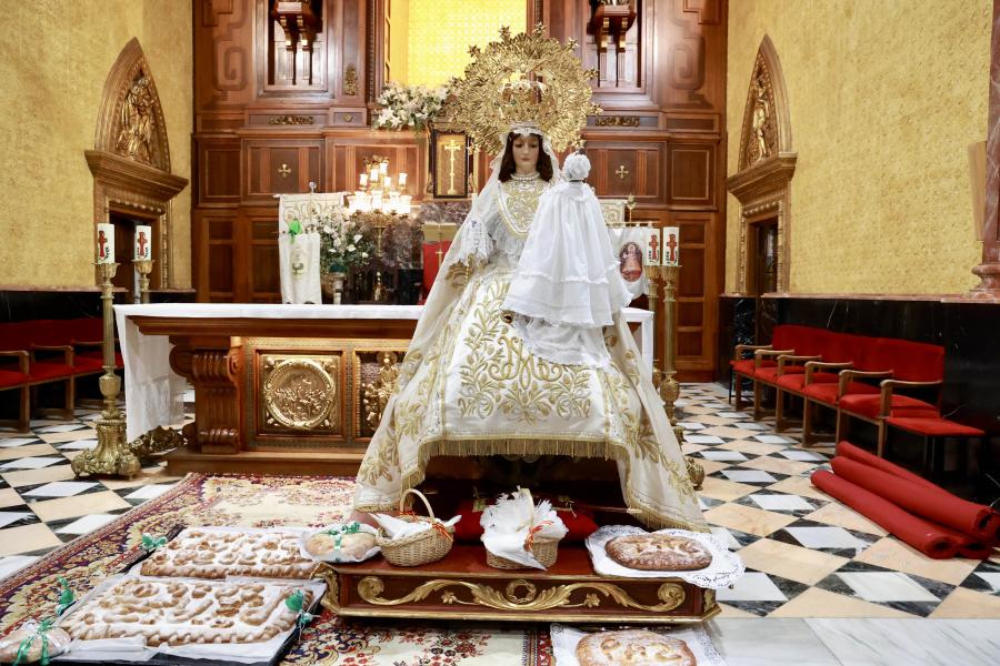 Procesión y Misa de las Candelas 2024, imagen de la Virgen de la Paz