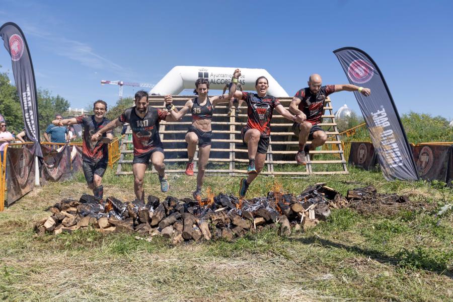Farinato Race, participantes prueba con fuego