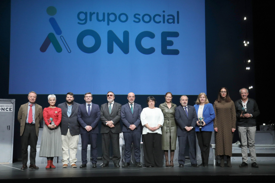 Gala Premios Solidarios de la ONCE, foto familia