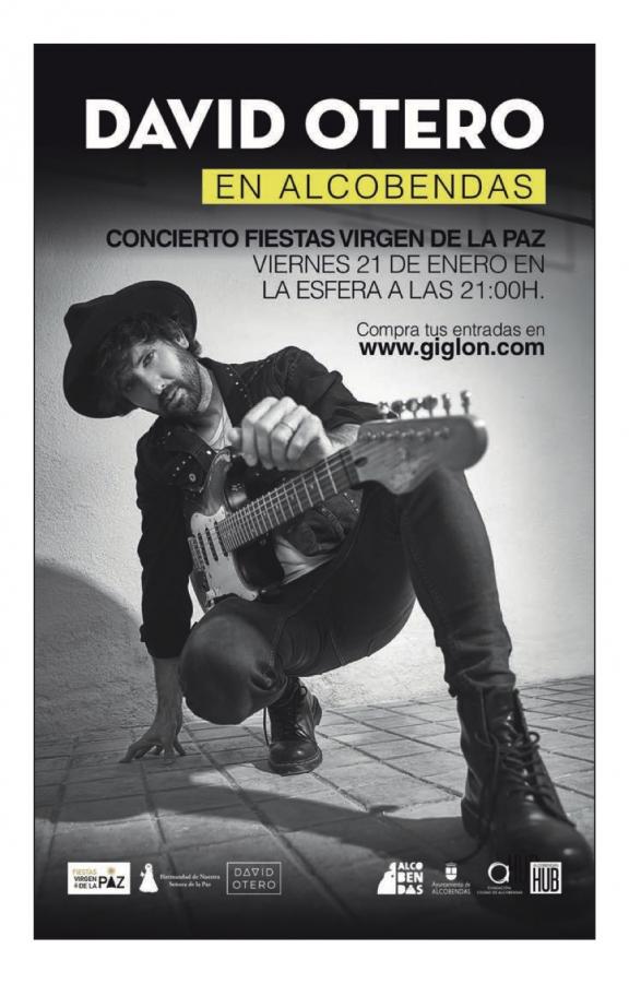David Otero en Alcobendas. Concierto Fiestas Virgen de la Paz.