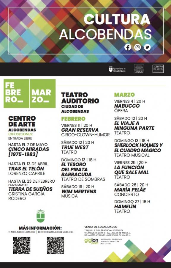 Cultura Alcobendas. Febrero y marzo.
