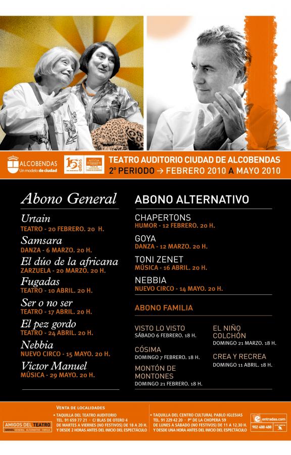 Programación Teatro Auditorio Ciudad de Alcobendas