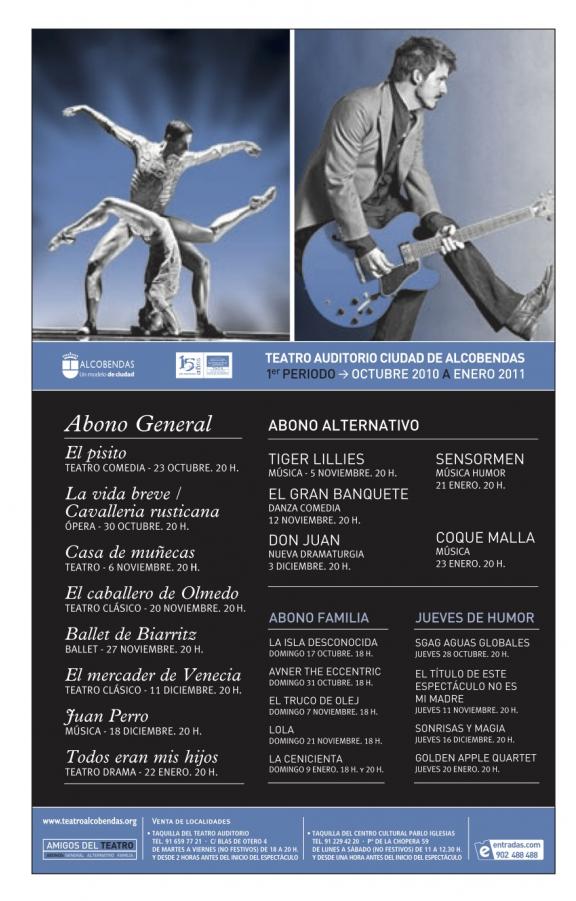 Programación Teatro Auditorio Ciudad de Alcobendas