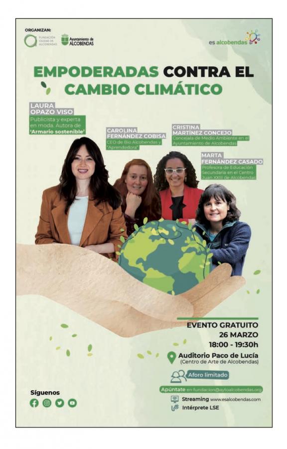 Cartel Empoderadas contra el cambio climático