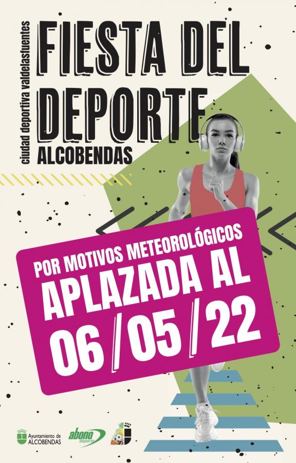 Fiesta del Deporte: aplazada al 6 de mayo por motivos meteorológicos.