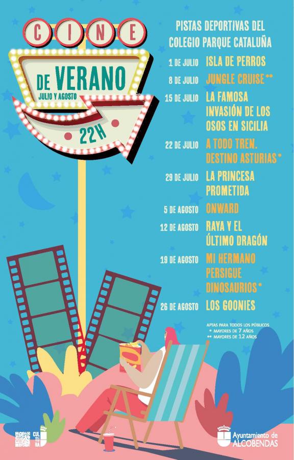 Cine de verano. Julio y agosto 2022.