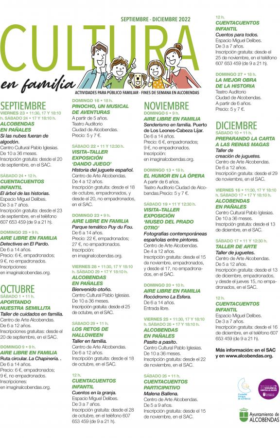 Cultura en Familia otoño 2022