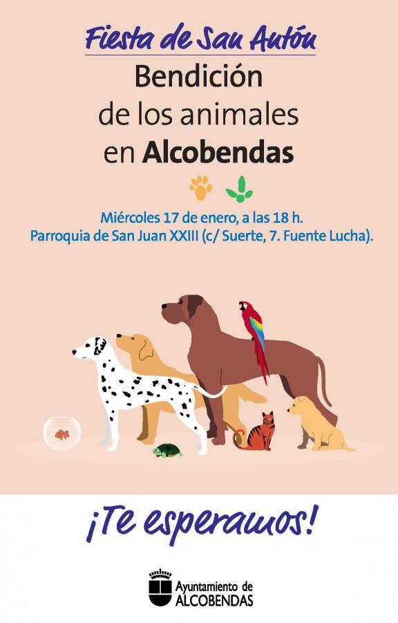 Fiesta de San Antón. Bendición de los animales en Alcobendas
