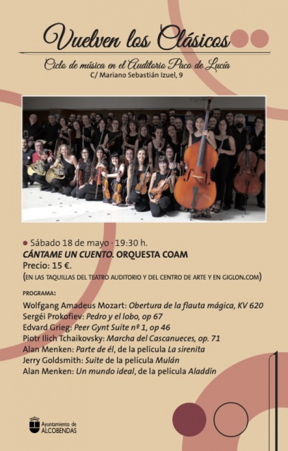 Vuelven los Clásicos: Cántame un cuento. Orquesta Coam 