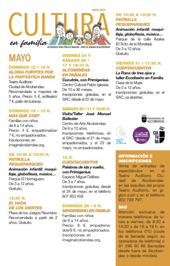 Cultura en familia. Mayo 2024