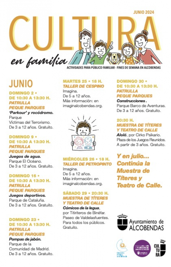 Cultura en familia. Junio 2024